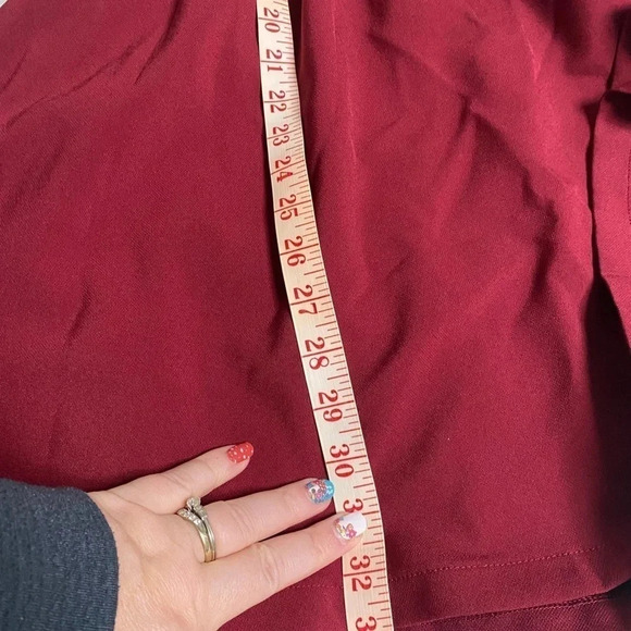 Anthropologie Everly Red Aztec Embroidered Fit & Flare Dress Size Small - Picture 4 of 7